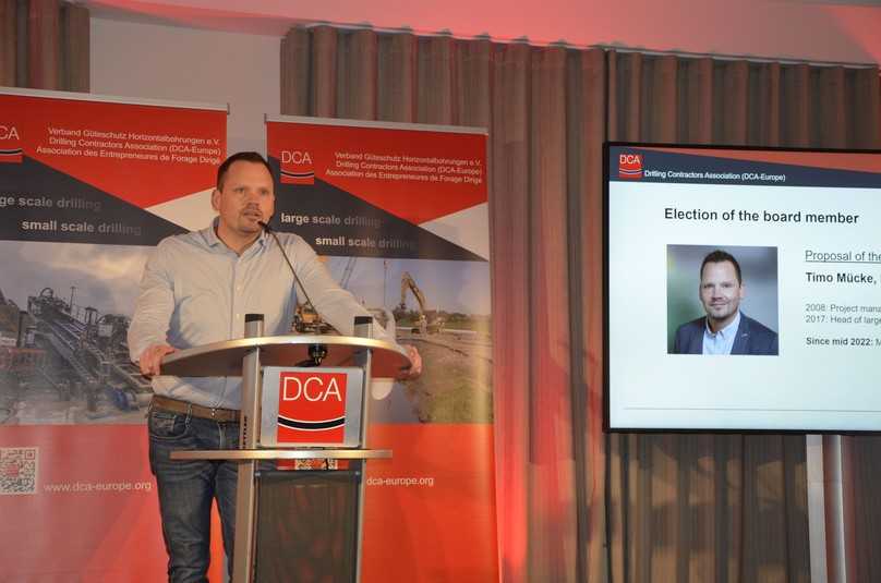 Timo Mücke, Firma Beermann Bohrtechnik, wurde zum 4. Beisitzer gewählt. | Foto: B_I/Valdix