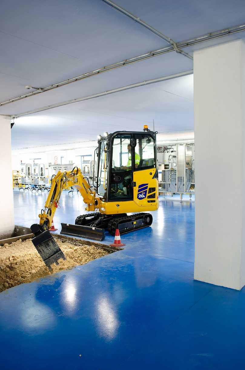 Immer da wo keine lokalen Emissionen entstehen soll: Komatsu PC20E-6 | Foto: Komatsu
