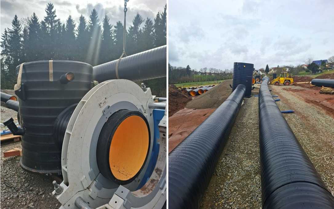 Abwassertransport in sensiblen Gebieten | Doppelrohrsysteme PE 100