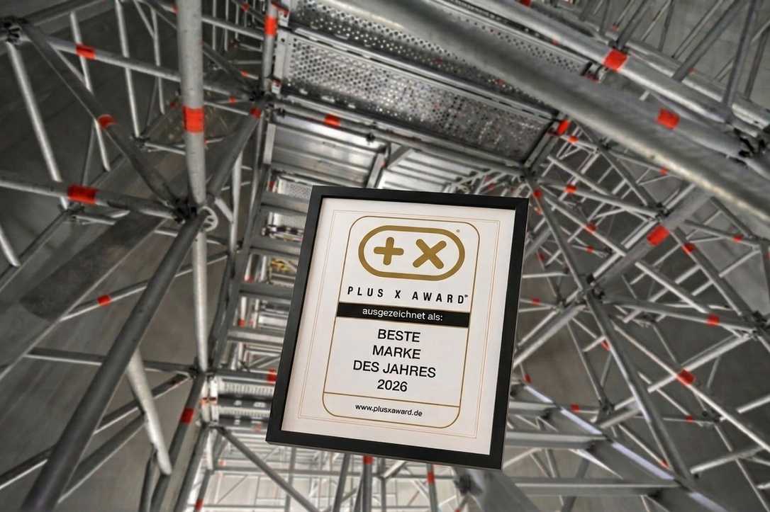Plus X Award: Layher als „Beste Marke 2026“ im Gerüstbau ausgezeichnet