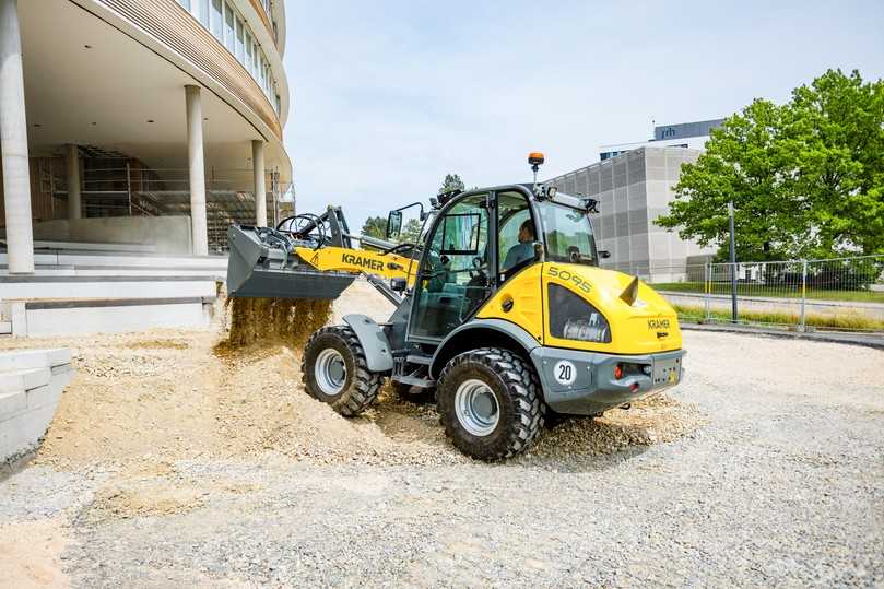 Der Kramer Radlader 5095 erhielt ein Facelift. | Foto: HKL Der Kramer Radlader 5095 erhielt ein Facelift. | Foto: HKL