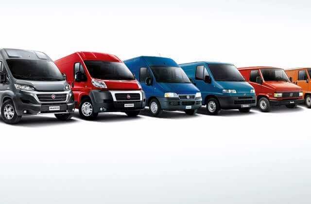 35 Jahre Erfolgsgeschichte: Der Fiat Ducato ist im Lauf der Zeit gewachsen. Er bietet heute eine Vielzahl an Varianten – und die höchsten Achslasten in seinem Segment. Auch in Sachen Nutzlast hat er nur wenige Gegenspieler. | Fotos: Fiat Professional