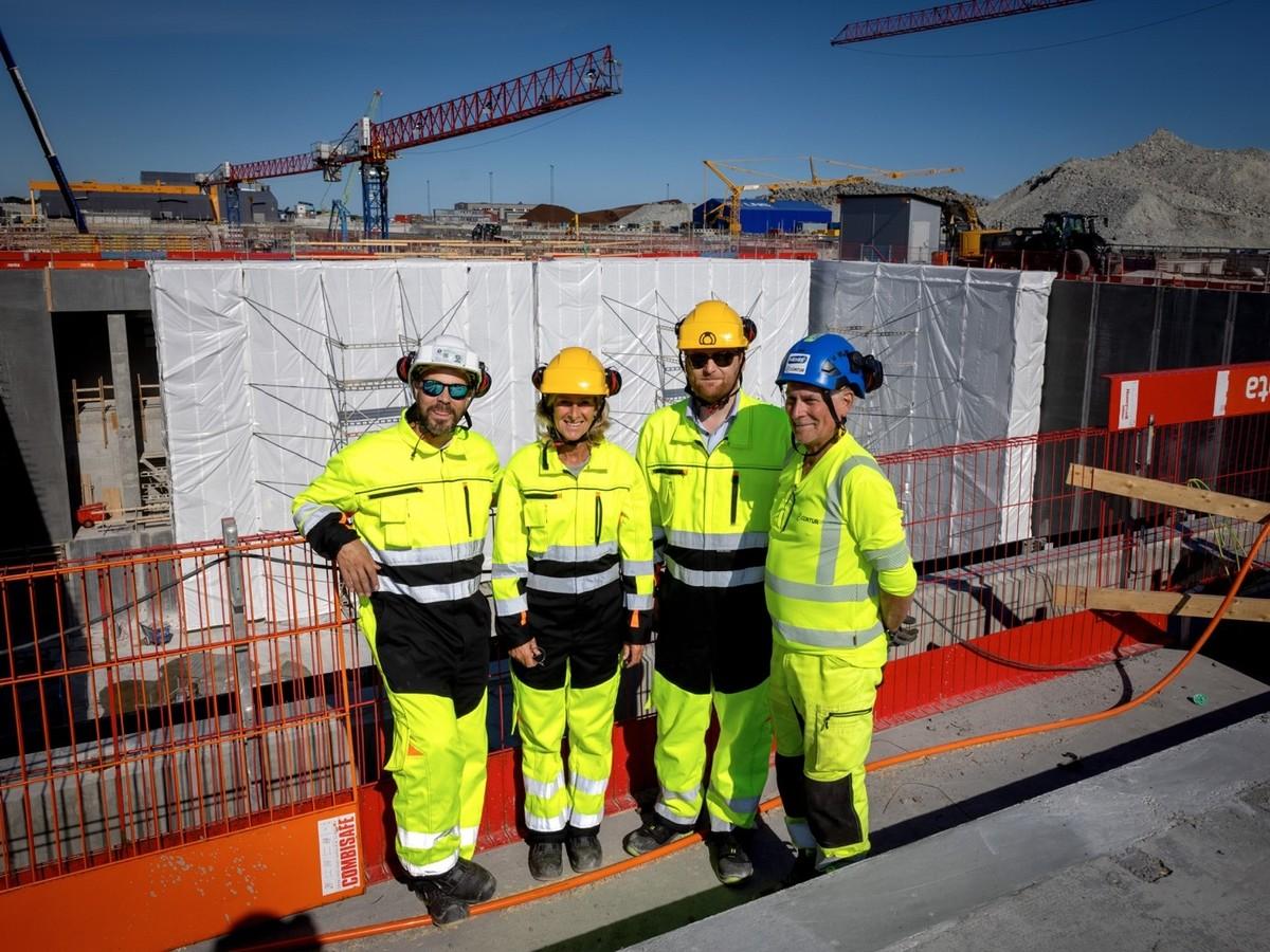 Starkes Team: Stig Pettersen von Andfjord Salmon (v.li.), Natasja Grob (BG-Graspointner), Christian Bringsli (Ulefos) und Harald Tveite, Hæhre-Contur. | Foto: BG-Graspointner
