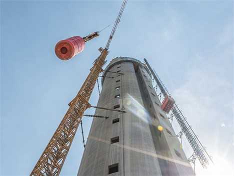 Turmbau zu Rottweil: Mit Gleitschalung 246 Meter in die Höhe