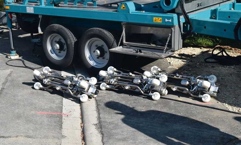 Die leistungsstarke Aushärtetechnik brachte die Sanierung gut voran. | Foto: ISAS GmbH Die leistungsstarke Aushärtetechnik brachte die Sanierung gut voran. | Foto: ISAS GmbH