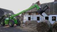 Teleskop-Traktor hebt nicht nur Reet aufs Dach