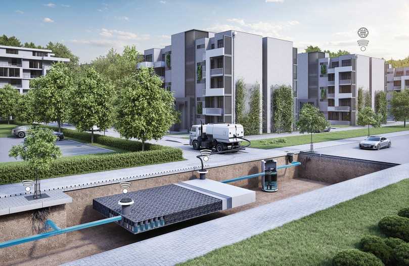 Intelligentes Bewässerungssystem für Bäume | Foto: Aco Intelligentes Bewässerungssystem für Bäume | Foto: Aco