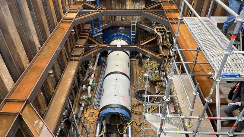 Vorgetrieben wurden Stahlbetonrohre DN 1600 | Foto: SEDD