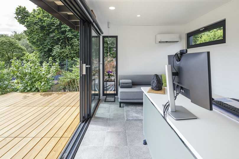 Das Garten Office ist als Büro, Lese-, Yoga- oder Gästezimmer geeignet. | Foto: LUKAS PALIK FOTOGRAFIE Das Garten Office ist als Büro, Lese-, Yoga- oder Gästezimmer geeignet. | Foto: LUKAS PALIK FOTOGRAFIE