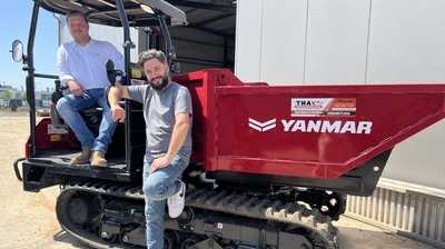 Bagger von Yanmar statt Mathe im Klassenzimmer
