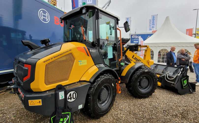 Neues Highlight von Liugong in der 6- bis 7-Tonnen-Klasse: der Radlader 820T in der Diesel-Version. | Foto: bb Neues Highlight von Liugong in der 6- bis 7-Tonnen-Klasse: der Radlader 820T in der Diesel-Version. | Foto: bb