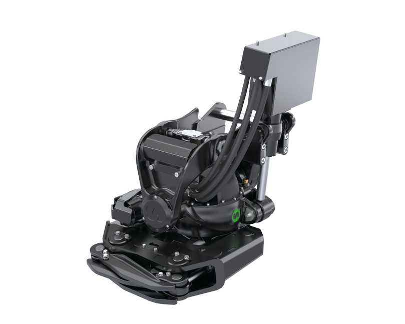 Für Kompaktbagger der 4- bis 7-Tonnen-Klasse: Der neue Tiltrotator XTR7, hier ausgestattet mit der vollautomatischen Schnellwechsler-Schnittstelle SQ40. | Foto: Steelwrist
