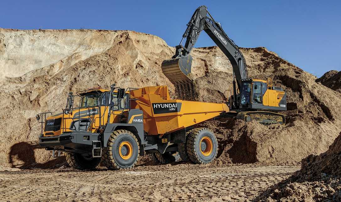 Knickdumper: Hyundai bringt Zweiachser HA45A 4x4 für den Erdbau