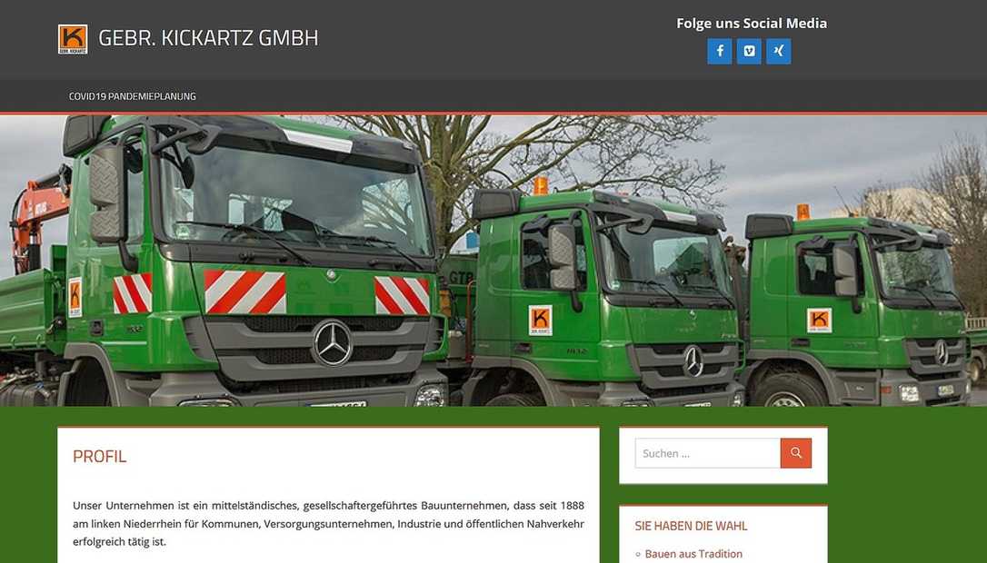 Insolvenz: Tiefbaufirma Gebr. Kickartz saniert sich in Eigenregie Insolvenz: Tiefbaufirma Gebr. Kickartz saniert sich in Eigenregie