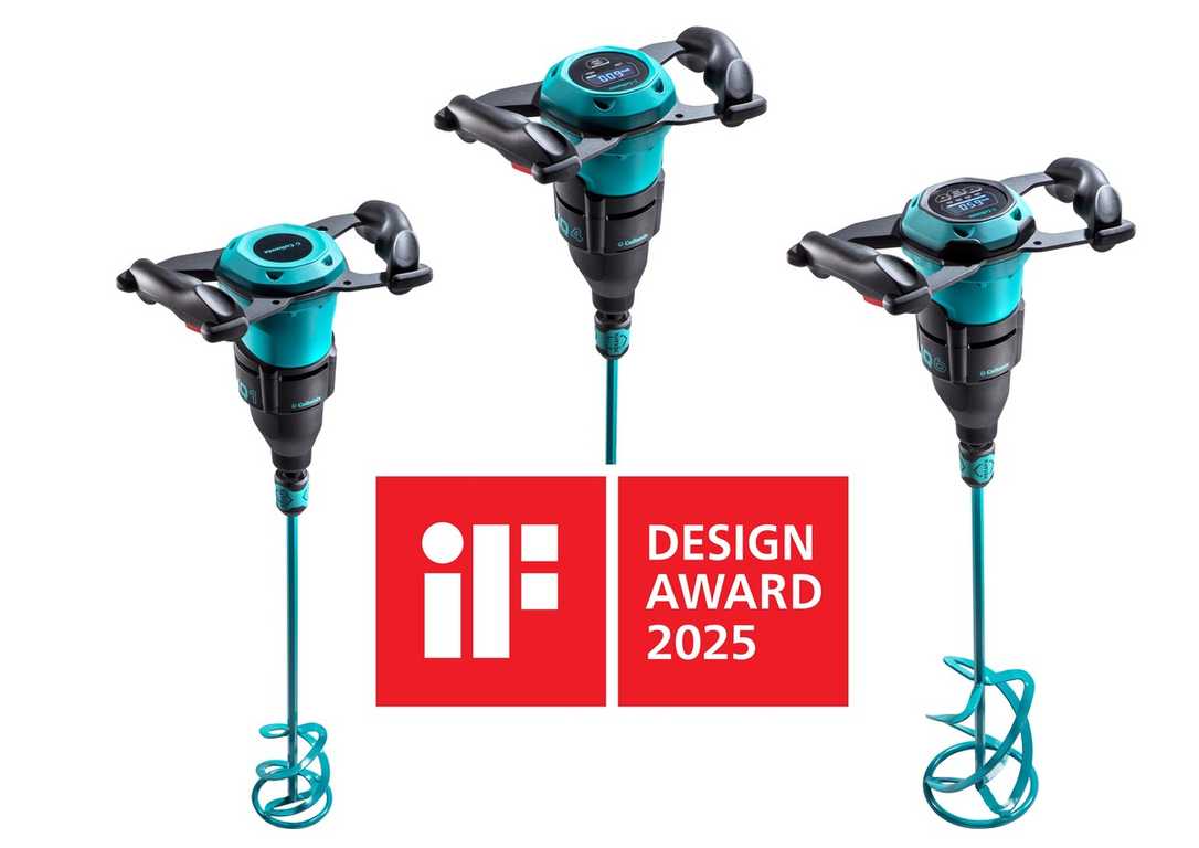 bauma 2025: XQ-Rührwerke von Collomix erhalten iF Design Award