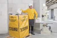 Porenbeton-Abfälle zum Werk zurückschicken