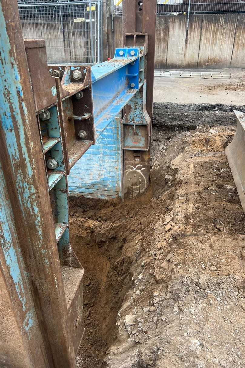 U-Laufwagen sorgen für eine große Rohrdurchlasshöhe und damit für vereinfachte Abläufe auf der Baustelle. | Foto: Terra Infrastructure GmbH