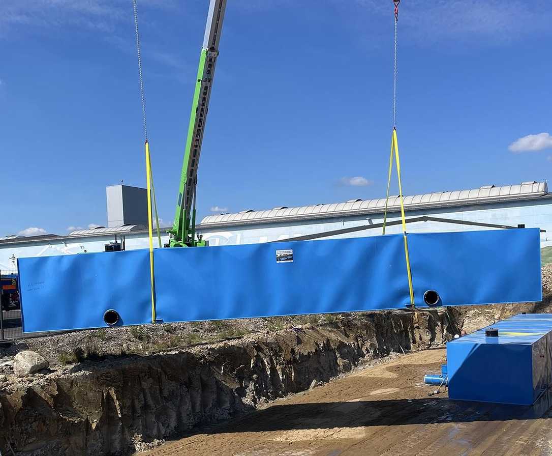 Löschwasserbevorratung: Klaas Alu-Kranbau setzt KS-Bluebox von Funke ein Löschwasserbevorratung: Klaas Alu-Kranbau setzt KS-Bluebox von Funke ein