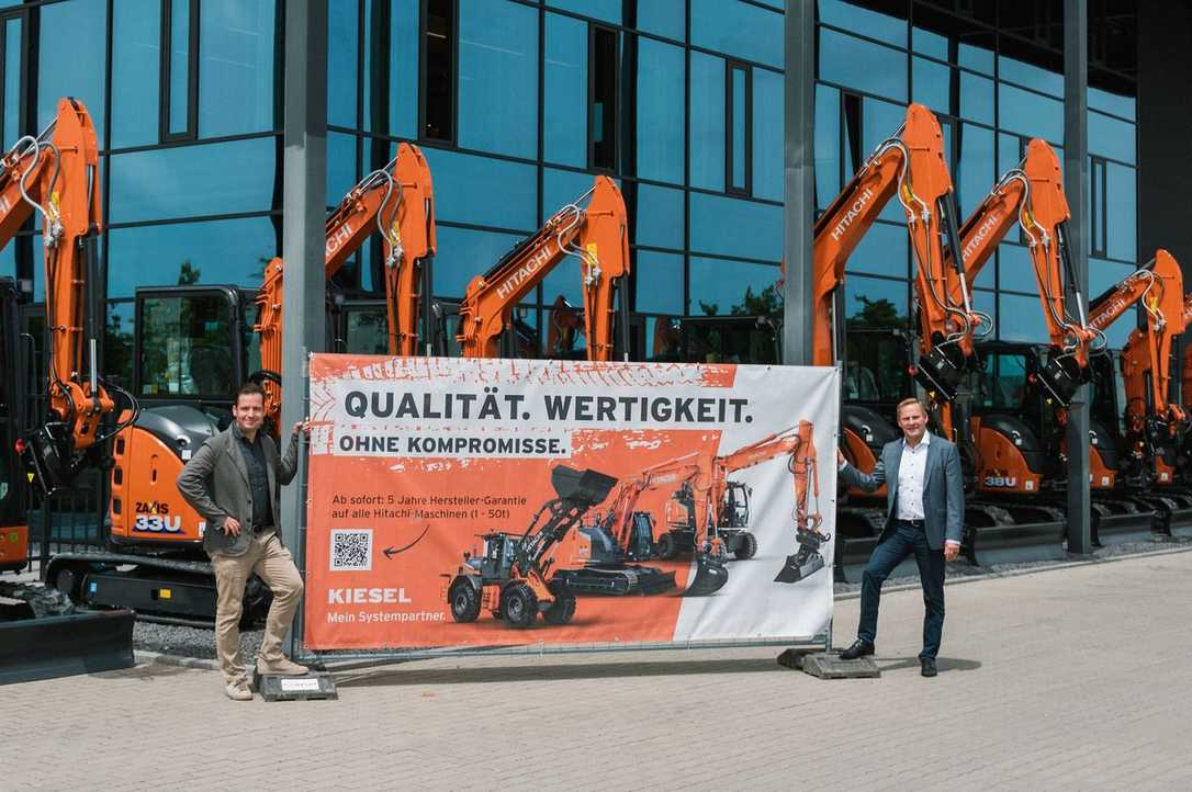 Kiesel bietet 5 Jahre Hitachi Hersteller-Garantie Kiesel bietet 5 Jahre Hitachi Hersteller-Garantie