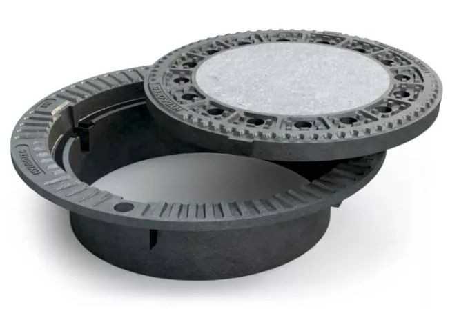 Hydrotec-Schachtabdeckungen „Hydrolevel“ mit selbstnivellierendem Rahmen | Foto: Hydrotec Hydrotec-Schachtabdeckungen „Hydrolevel“ mit selbstnivellierendem Rahmen | Foto: Hydrotec