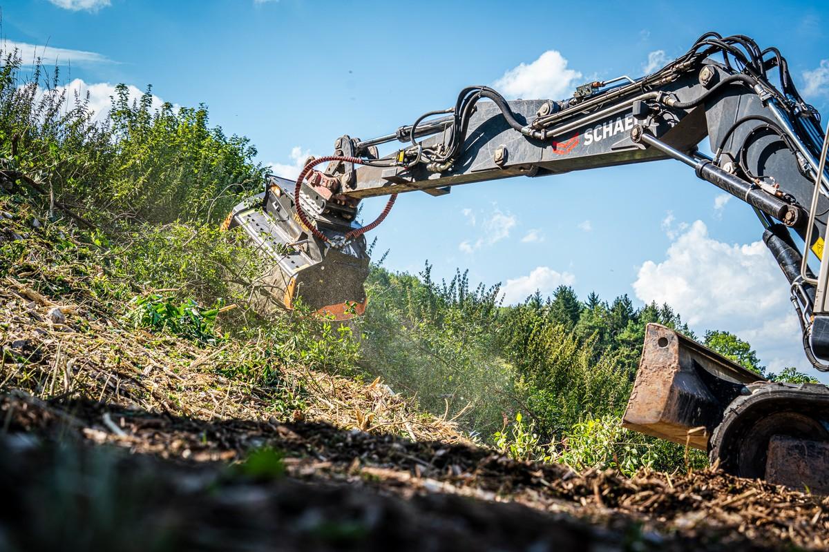 Der Forstmulchkopf THJ für Bagger. | Foto: Cedric Paquet