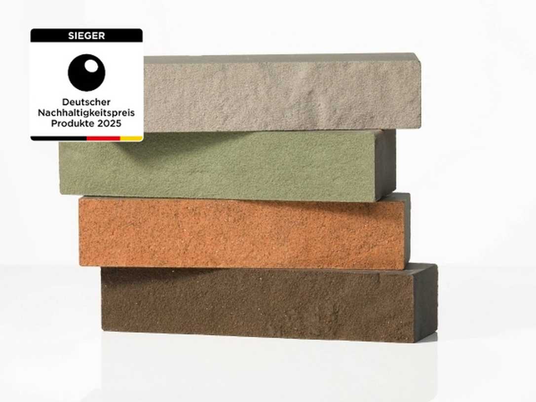 Nachhaltigkeitspreis für Vandersandens CO2-negativen Vormauerstein Nachhaltigkeitspreis für Vandersandens CO2-negativen Vormauerstein