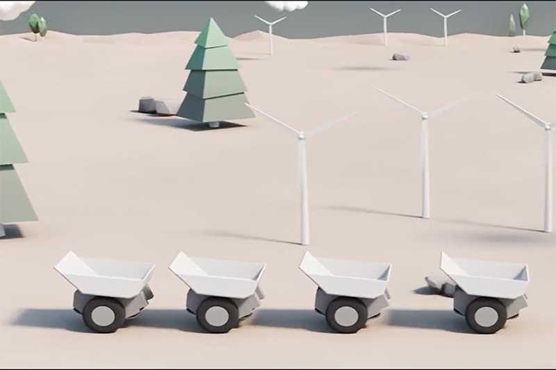 Schwarmtechnologie im Fokus: Der S1 ist als Teil einer Fahrzeuggruppe konzipiert, die miteinander vernetzt sind und koordiniert agieren können. | Foto: Liebherr/S1 Vision