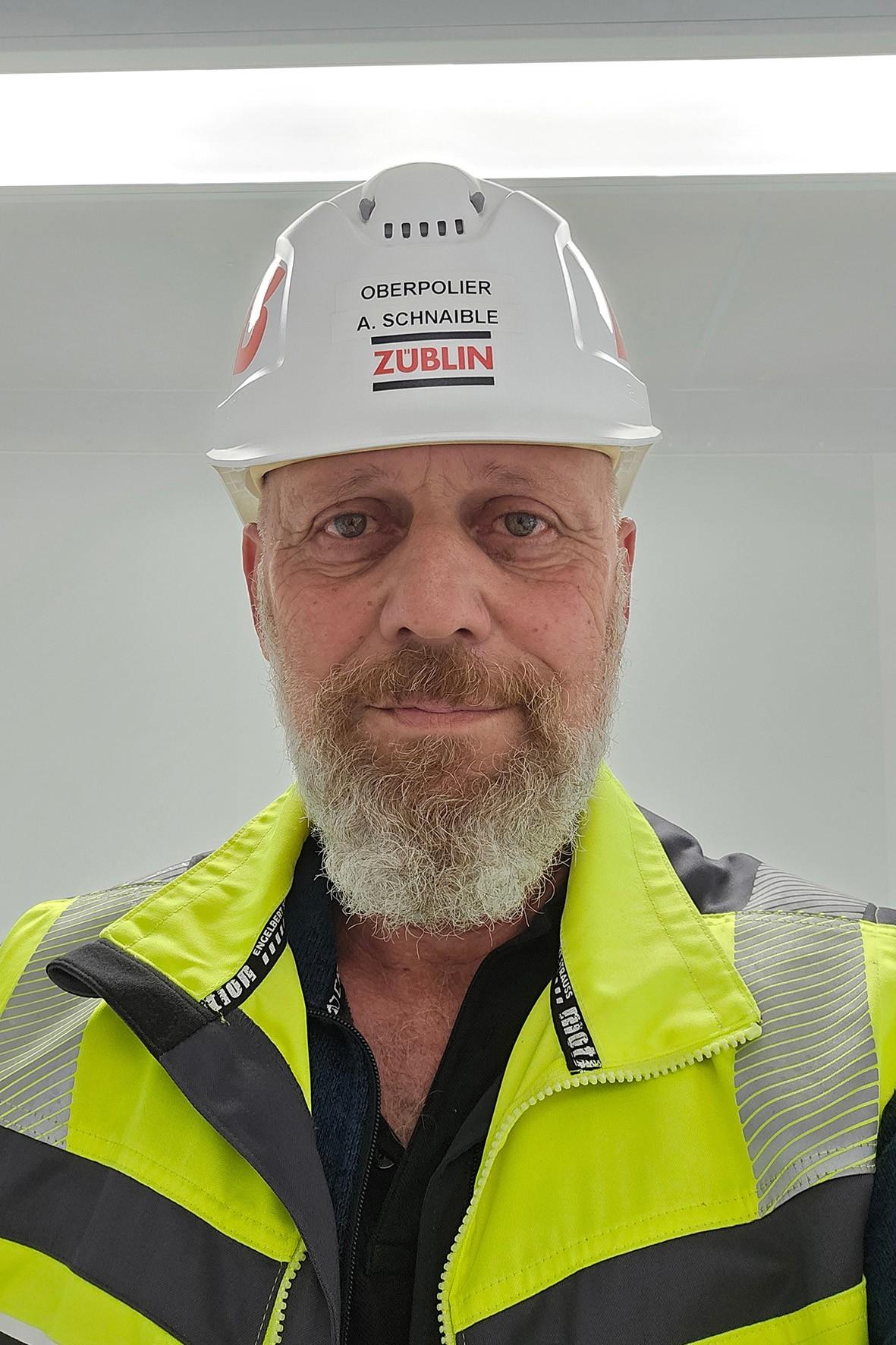 „Das war keine alltägliche Baustelle, aber alles hat reibungslos funktioniert.“ Oberpolier Andreas Schnaible von der Ed. Züblin AG | Foto: Ulma Construction GmbH