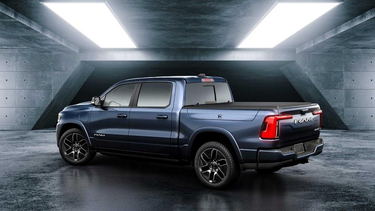 Der Ram 1500 Revolution BEV kommt derzeit nur als Doppelkabiner auf den US-Markt. | Foto: Ram Truck Der Ram 1500 Revolution BEV kommt derzeit nur als Doppelkabiner auf den US-Markt. | Foto: Ram Truck