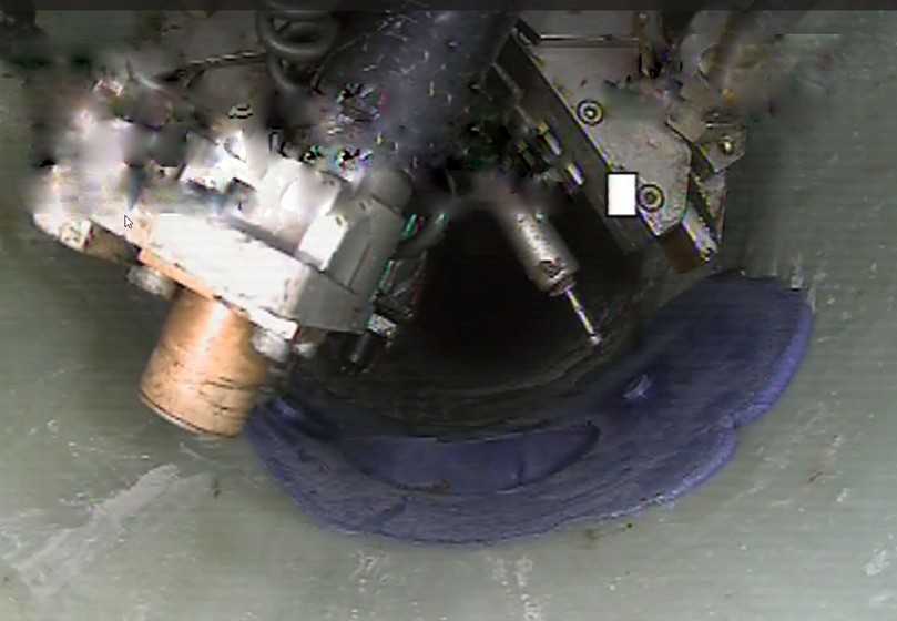 Mit dem PI.Tron-Fräs- und Spachtelsystem wurden Anschlussstutzen im Schlauchliner fachgerecht geöffnet und eingebunden sowie Schadstellen verspachtelt und dauerhaft abgedichtet. | Foto: Katec Kanaltechnik