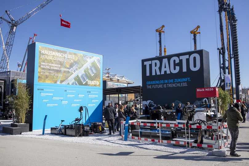 Auch für die Herstellung von Hausanschlüssen zeigte Tracto ein breites Angebot an technischen Lösungen von der bewährten Erdrakete bis zu steuerbaren Mini-HDD-Systemen und flankierenden Dienstleistungen. | Foto: Tracto