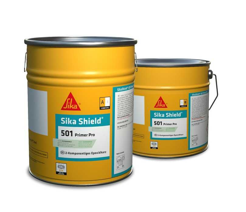 SikaShield-501 Primer Pro zeichnet sich durch verbesserte Leistung und einen reduzierten CO2-Fußabdruck aus. | Foto: Sika SikaShield-501 Primer Pro zeichnet sich durch verbesserte Leistung und einen reduzierten CO2-Fußabdruck aus. | Foto: Sika