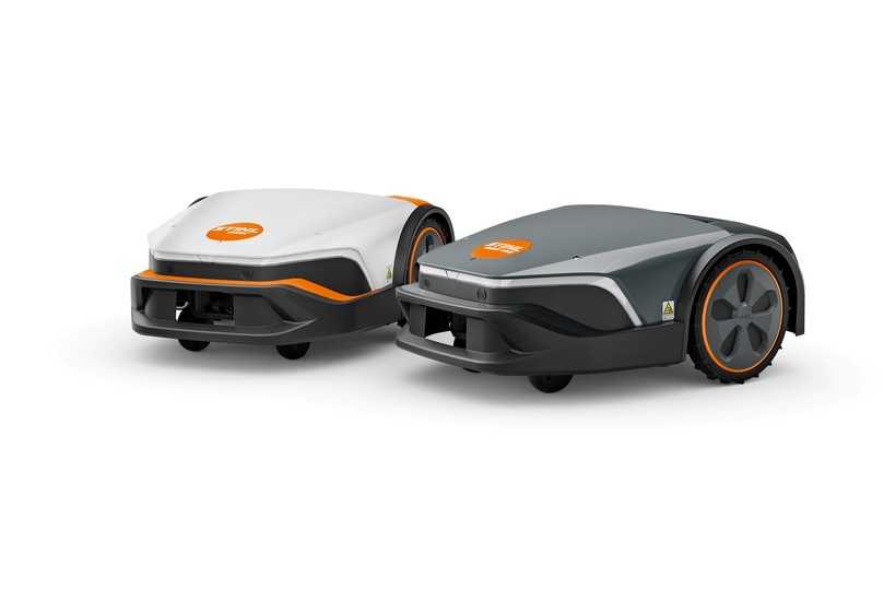 Die iMOW-Mähroboter der neuen Generation von Stihl gibt es in zwei Varianten. Die EVO-Modelle (rechts) legen u.a. eine höhere Fahrgeschwindigkeit vor. | Foto: STIHL Die iMOW-Mähroboter der neuen Generation von Stihl gibt es in zwei Varianten. Die EVO-Modelle (rechts) legen u.a. eine höhere Fahrgeschwindigkeit vor. | Foto: STIHL