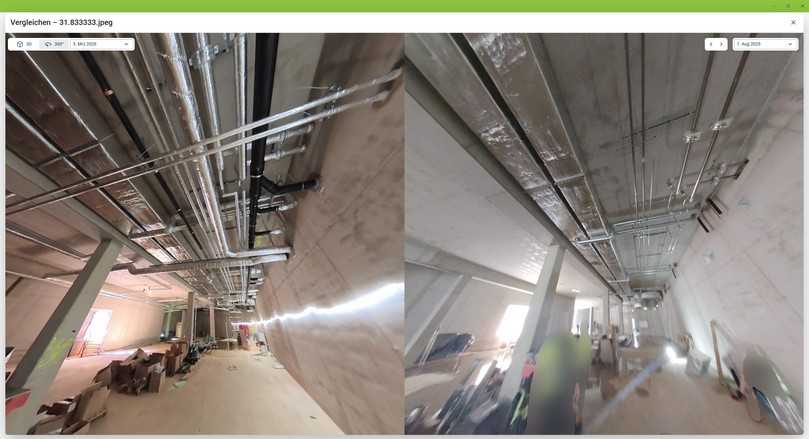 Köster Bau nutzt den Dalux Sitewalk etwa beim Überprüfen der TGA: Die Verantwortlichen können so Bauzustände aus der Ferne einsehen und Auffälligkeiten gezielter mit dem Team vor Ort besprechen. | Foto: Köster Köster Bau nutzt den Dalux Sitewalk etwa beim Überprüfen der TGA: Die Verantwortlichen können so Bauzustände aus der Ferne einsehen und Auffälligkeiten gezielter mit dem Team vor Ort besprechen. | Foto: Köster