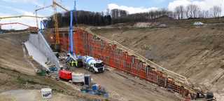 Fugenloser Betonbau bei 10-Meter-Wänden