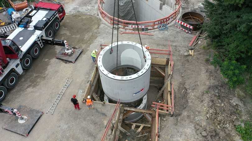 Absenkschacht | Foto: Berding Beton Absenkschacht | Foto: Berding Beton