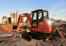 Erster Elektrobagger von Kubota im Anrollen