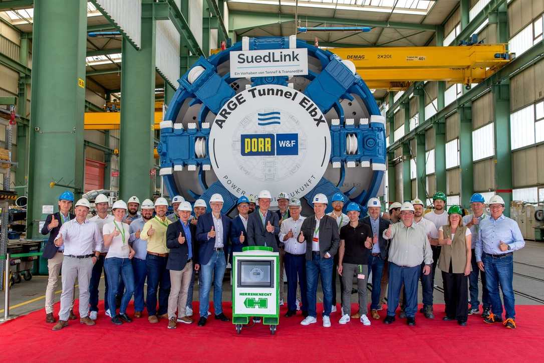 SuedLink: Tunnelbohrmaschine für Elbquerung übergeben SuedLink: Tunnelbohrmaschine für Elbquerung übergeben