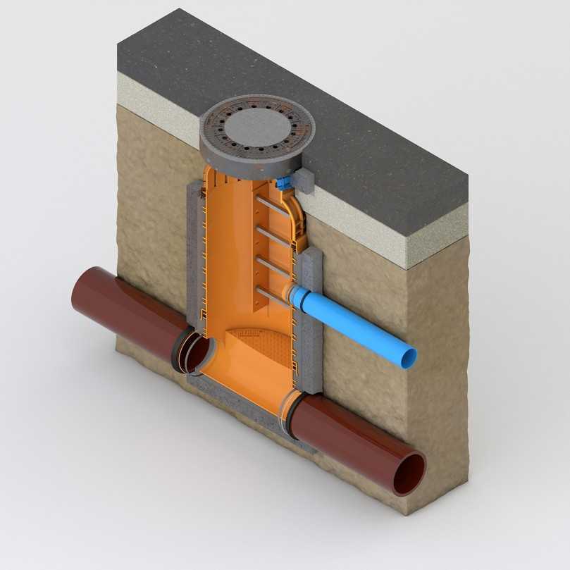 Beim Rehau Schacht-in-Schacht-Verfahren wird ein neuer Schacht aus Polypropylen mit geringerer Nennweite in den bestehenden, häufig korrodierten Betonschacht integriert. | Foto: Rehau Industries