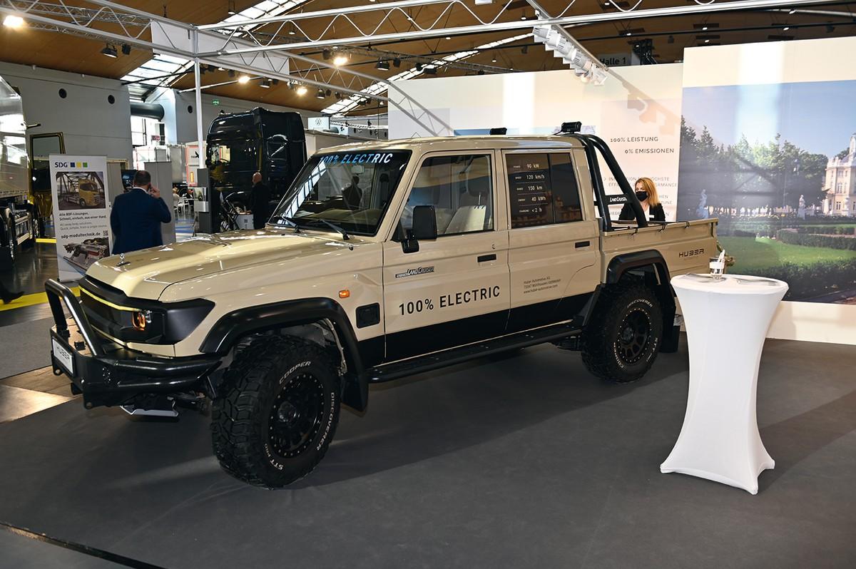 Der erste Pick-up mit E-Antrieb: Electric Cruiser von Huber. | Foto: Quatex