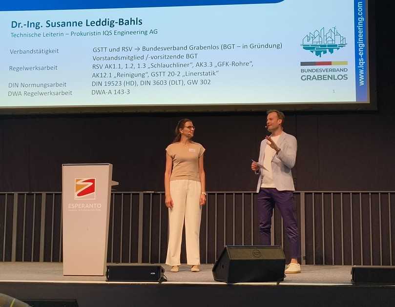 Dr. Susanne Leddig-Bahls und Moderator Alexander Jung | Foto: B_I/Valdix