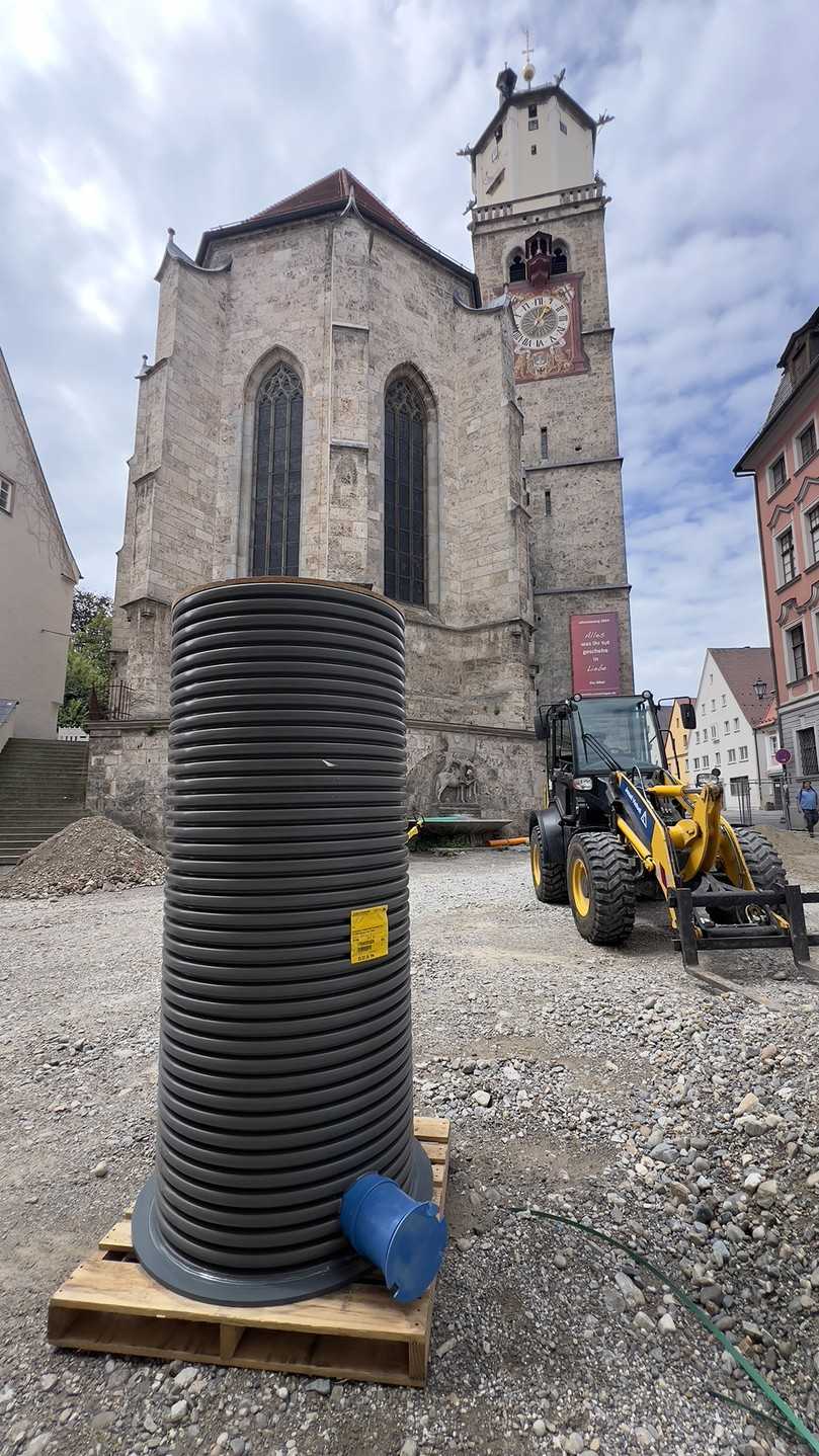 Die BeWa Filterschächte gibt es in drei verschiedenen Größen. Sie sind für die Behandlung von Niederschlagsabflüssen zwischen BeWa Ablauf und dem Baumstandort konzipiert. | Foto: Funke Kunststoffe