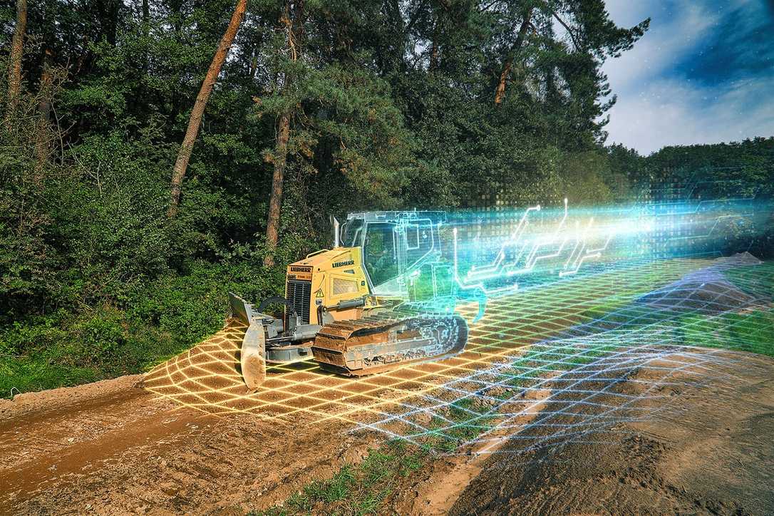 Mit Liebherr Free Modeling 3D-Geländemodelle in der Baumaschine erstellen