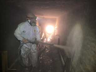 Aufwändige Sanierung unter der Erde