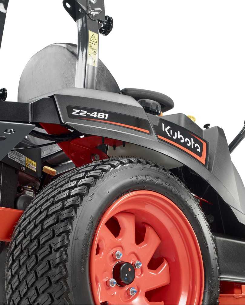 Im Z2-481 stecken technische Details für effektive Grünpflegeeinsätze. | Foto: Kubota Im Z2-481 stecken technische Details für effektive Grünpflegeeinsätze. | Foto: Kubota