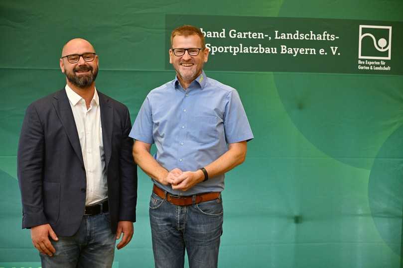 v.l.: Fabian Dausch, neues  Präsidiumsmitglied, und Christoph Dahners, neuer Vizepräsident und Schatzmeister. | Foto: Astrid Schmidhuber, VGL Bayern