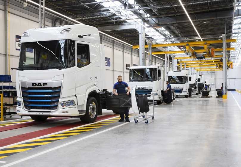 Im 5.000 m2 großen DAF-Montagewerk in Eindhoven baut der Lkw-Hersteller die Electric-Baureihen zusammen. | Foto: DAF Trucks Im 5.000 m2 großen DAF-Montagewerk in Eindhoven baut der Lkw-Hersteller die Electric-Baureihen zusammen. | Foto: DAF Trucks