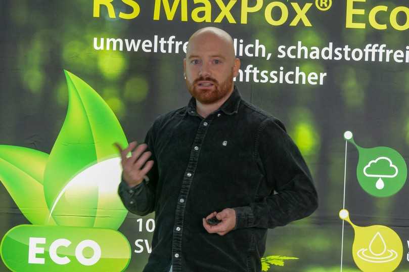 Phil Olbrisch (Tiefbauamt Stadt Bochum) beim 6.  Bergkamener Linertag. | Foto: RS Technik