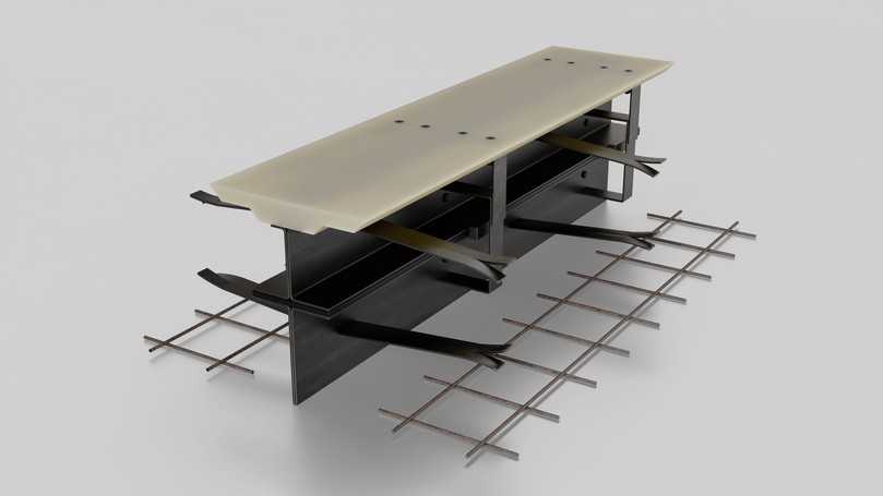 Die Markgraf-Fuge besteht aus zwei Stahlteilen mit Ankern sowie der zweiteiligen Abdeckleiste aus Kunststoff. Sie dient als Dehnfuge für Überfahrtsbereiche. | Foto: Markgraf Die Markgraf-Fuge besteht aus zwei Stahlteilen mit Ankern sowie der zweiteiligen Abdeckleiste aus Kunststoff. Sie dient als Dehnfuge für Überfahrtsbereiche. | Foto: Markgraf