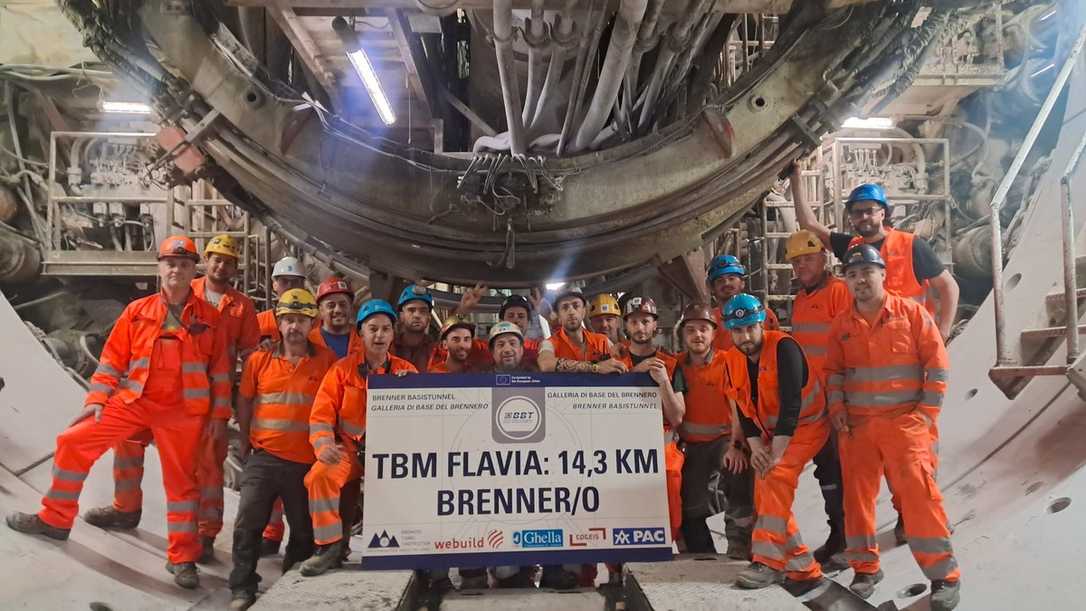 Brenner Basistunnel: Dritter Maschinenvortrieb in Italien erfolgreich abgeschlossen
